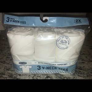 BNWT 3 Pack Men's V-Neck Tees 2X